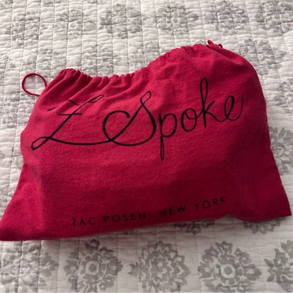 Z Spoke by Zac Posen Black Leather Top Handle Bag with Rose Gold hardware - Picture 6 of 6